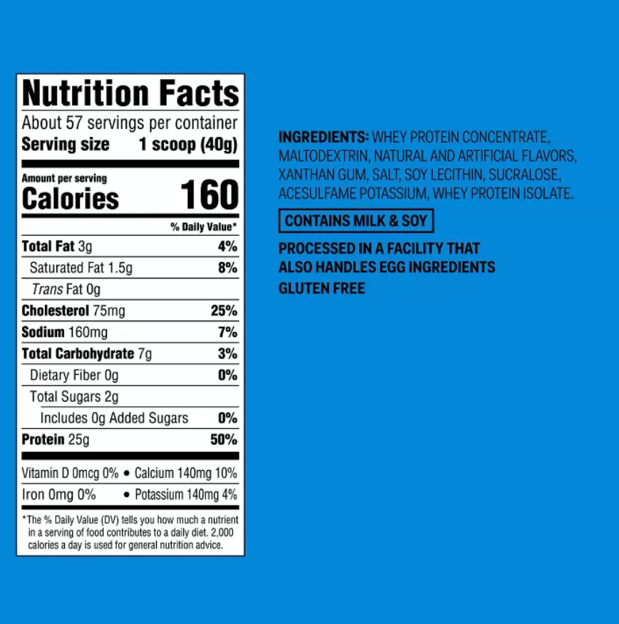 WHEY PROTEIN POWDER - VANILLA - 5LB - UP&UP™