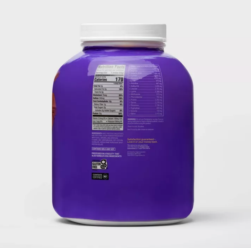 WHEY PROTEIN POWDER - CHOCOLATE - 5LB - UP&UP™