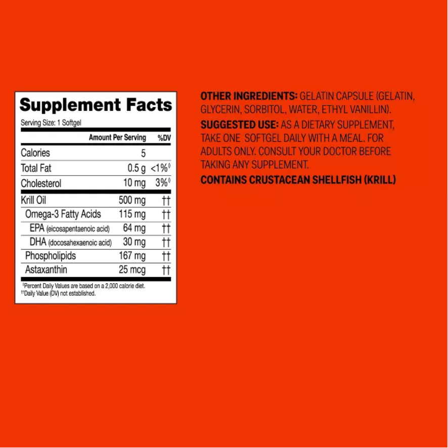 OMEGA-3 KRILL OIL EXTRA STRENGTH 500MG SOFTGELS  UP&UP™