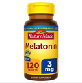 NATURE MADE MELATONIN 3 MG TABLETS, 100% DRUG FREE SLEEP AID FOR ADULTS, USP VERIFIED