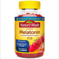 NATURE MADE MELATONIN MAXIMUM STRENGTH 100% DRUG FREE SLEEP AID FOR ADULTS 10MG PER SERVING GUMMIES / GLUTEN-FREE, STRAWBERRY FLAVOR