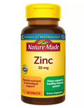NATURE MADE ZINC 30 MG TABLETS, ZINC SUPPLEMENTS FOR ANTIOXIDANT AND IMMUNE SUPPORT, USP VERIFIED