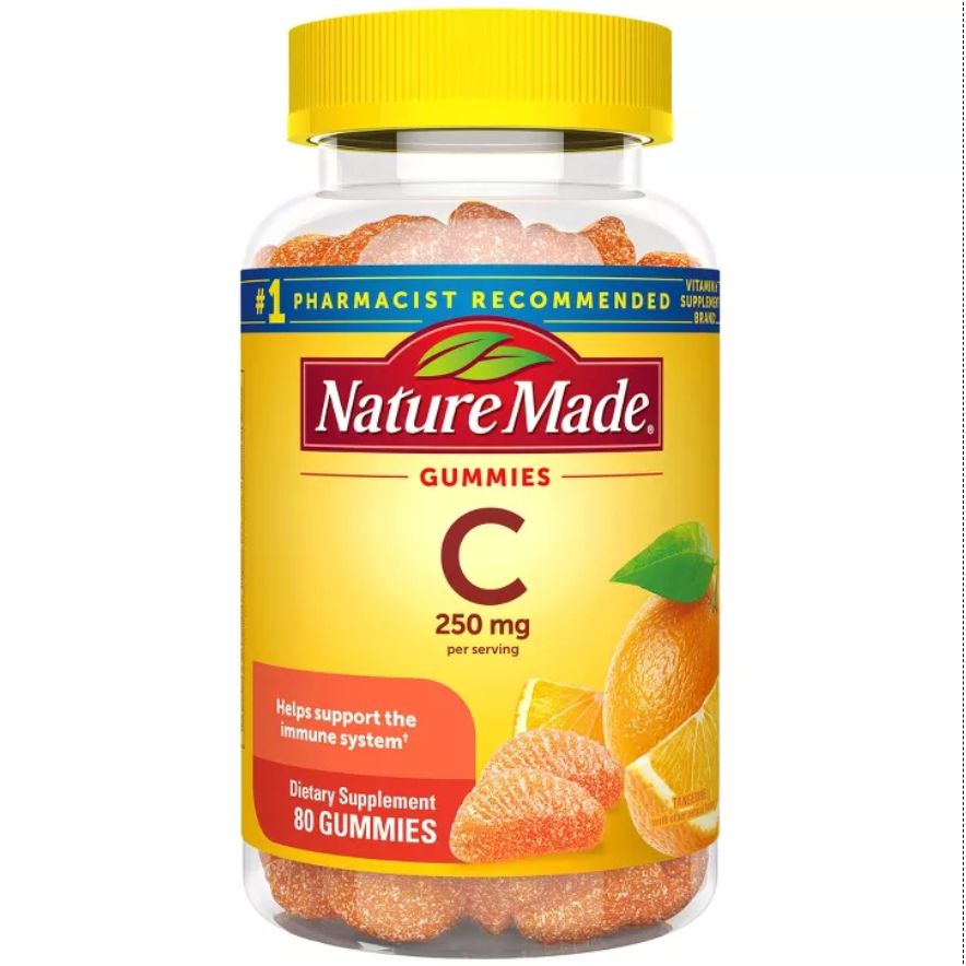 NATURE MADE VITAMIN C 250 MG PER SERVING FOR IMMUNE SUPPORT GUMMIES - TANGERINE FLAVORED -