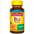 Nature Made Vitamin B12 500 mcg Tablets, USP Verified