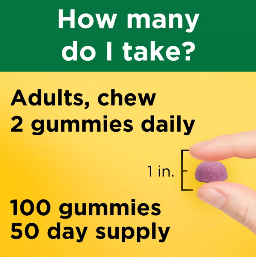 NATURE MADE CALCIUM 500MG WITH VITAMIN D3 FOR BONE SUPPORT GUMMIES - FRUIT,  GLUTEN-FREE, NO ARTIFICIAL SWEETENERS