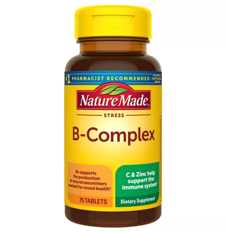NATURE MADE STRESS VITAMIN B COMPLEX WITH VITAMIN C AND ZINC SUPPLEMENT TABLETS FOR IMMUNE SUPPORT
