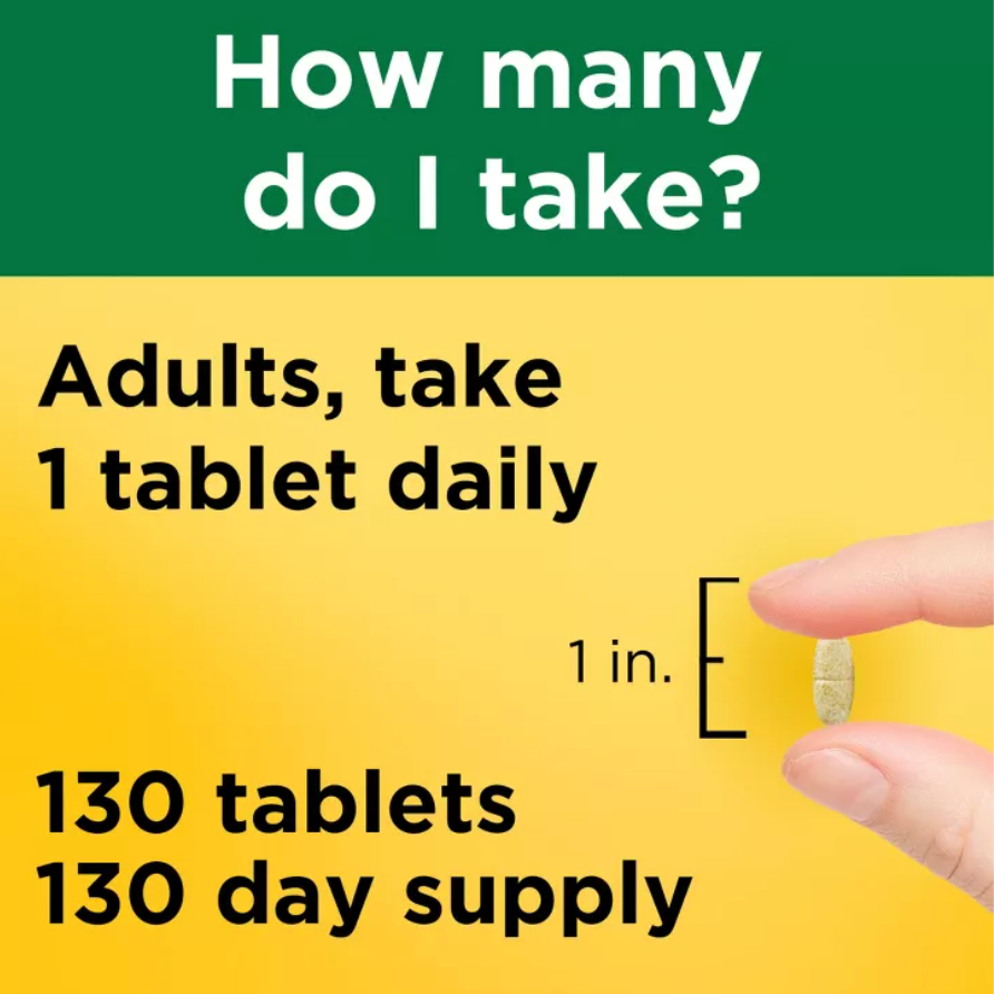 NATURE MADE MULTIVITAMIN TABLETS WITH IRON FOR NUTRITIONAL SUPPORT, USP VERIFIED