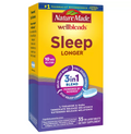 NATURE MADE WELLBLENDS SLEEP LONGER , MELATONIN 10MG, L-THEANINE 100MG AND GABA 100MG TABLETS