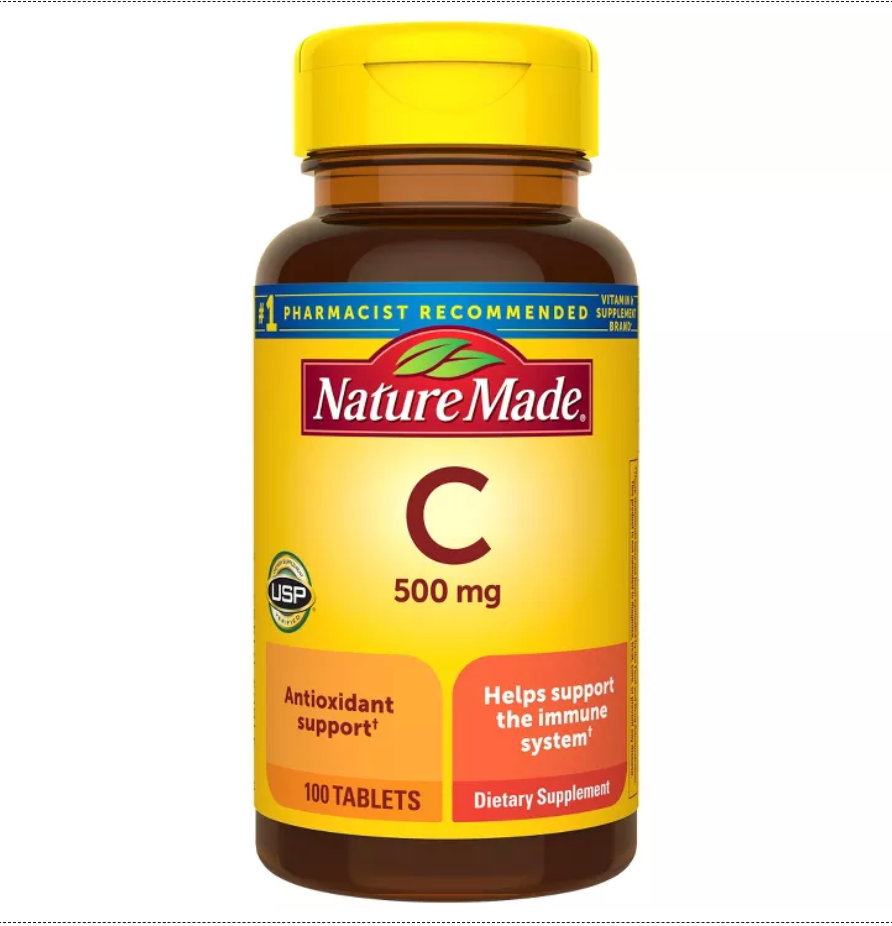 NATURE MADE VITAMIN C 500 MG TABLETS, USP VERIFIED