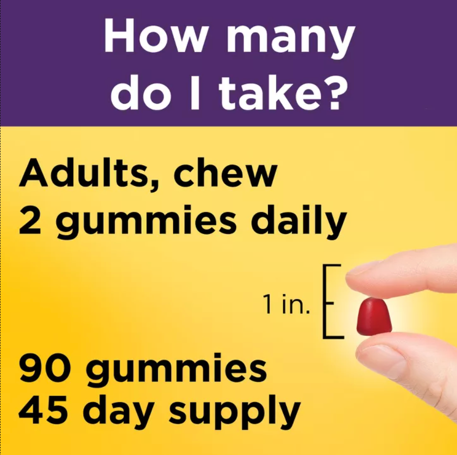 NATURE MADE HAIR, SKIN & NAILS 2500 MCG GUMMIES - MIXED BERRY