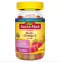 NATURE MADE WOMEN MULTIVITAMIN GUMMIES PLUS OMEGA 3, USP VERIFIED - STRAWBERRY, LEMON, & ORANGE