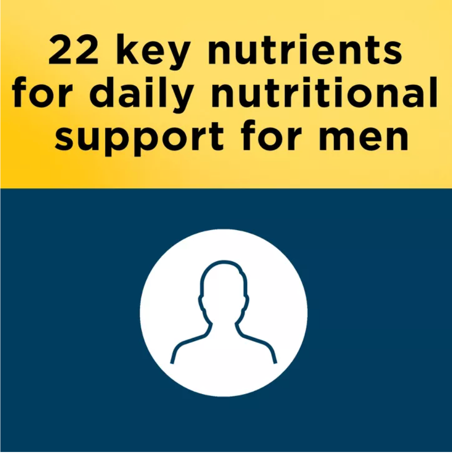 NATURE MADE MENS MULTIVITAMIN WITH NO IRON, NUTRITIONAL SUPPORT TABLETS, USP VERIFIED