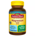NATURE MADE MAGNESIUM CITRATE 250 MG PER SERVING, MAGNESIUM SUPPLEMENT, SOFTGELS, USP VERIFIED