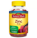 NATURE MADE ZINC GUMMIE,DIETARY SUPPLEMENT, 30MG ZINC PER SERVING, GLUTEN-FREE, NO ARTIFICIAL FLAVORS