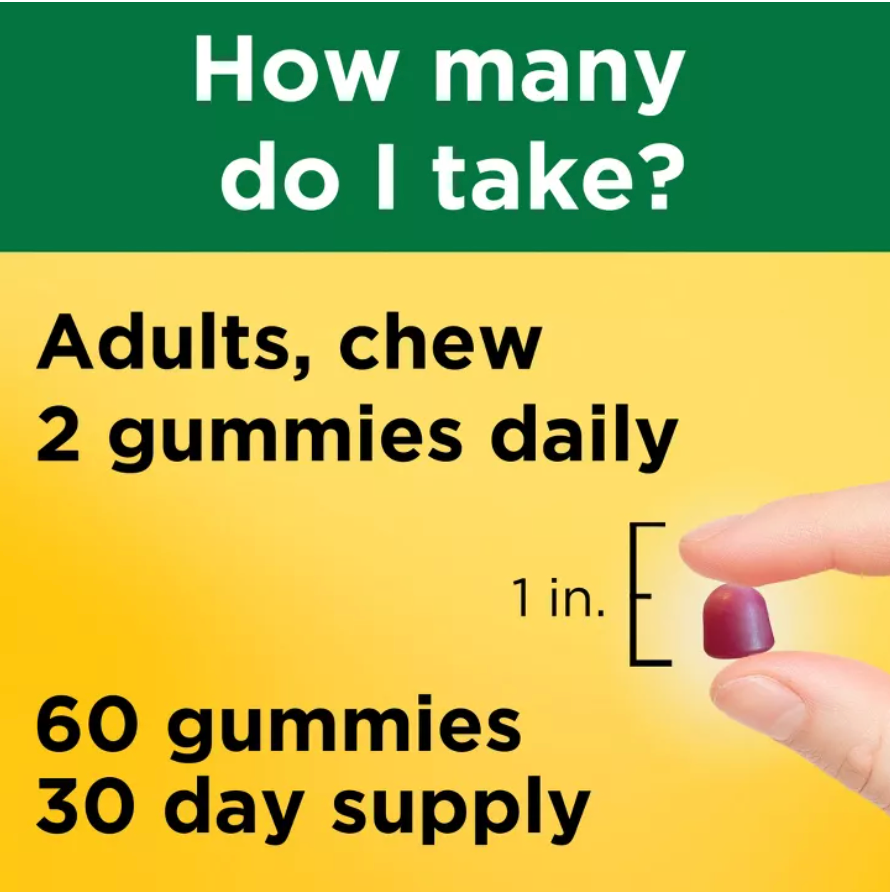 NATURE MADE ZINC GUMMIE,DIETARY SUPPLEMENT, 30MG ZINC PER SERVING, GLUTEN-FREE, NO ARTIFICIAL FLAVORS