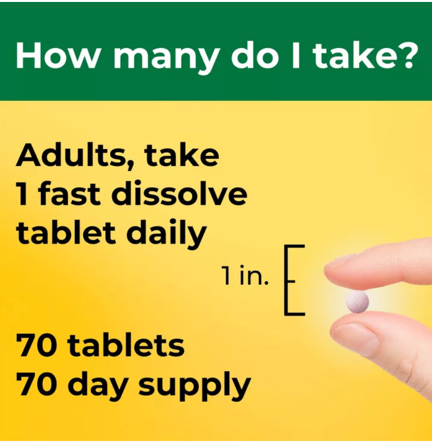 NATURE MADE D3 FAST DISSOLVE VITAMIN D TABLETS,MIXED BERRY FLAVOR