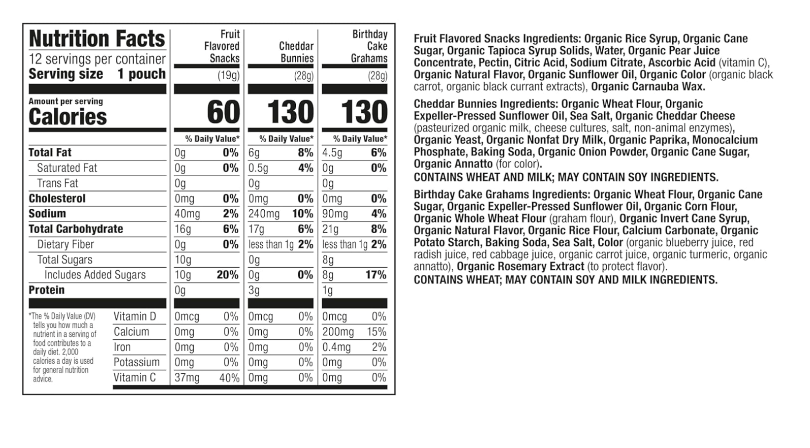 DUO PACK ANNIES SNACK MIX