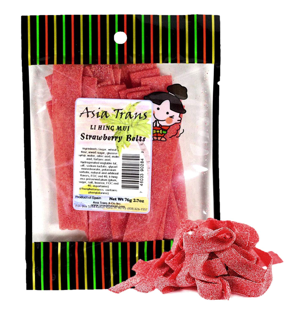 HAWAII: LI HING MUI STRAWBERRY BELTS