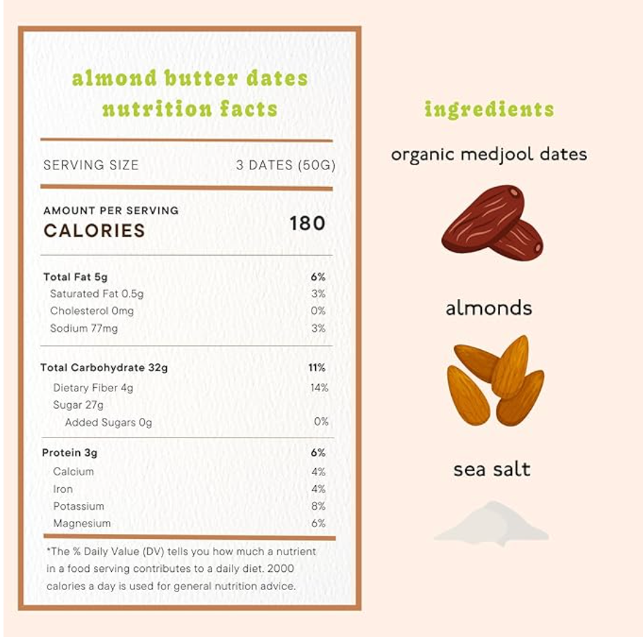 DÁTILES CON ALMOND BUTTER