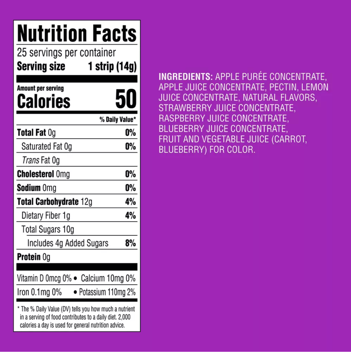 DUO PACK FRUIT STRIPS
