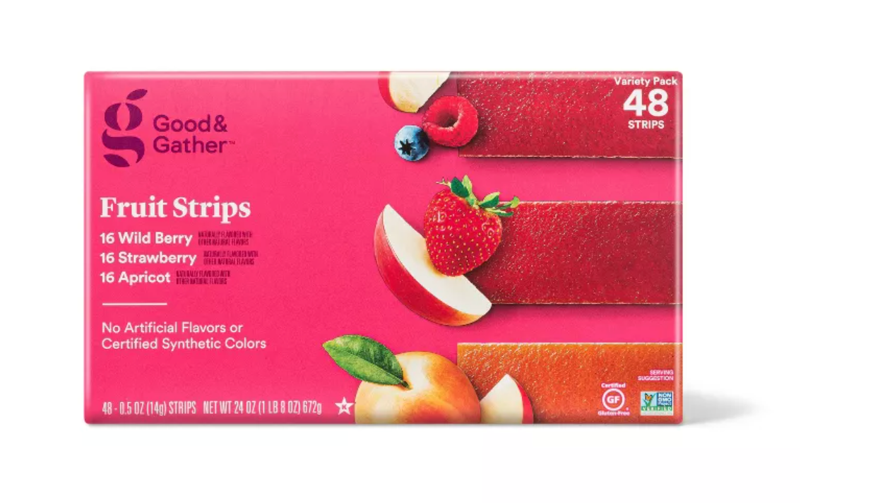 VARIETY PACK FRUIT STRIPS: STRAWBERRY, APRICOT + WILDBERRY