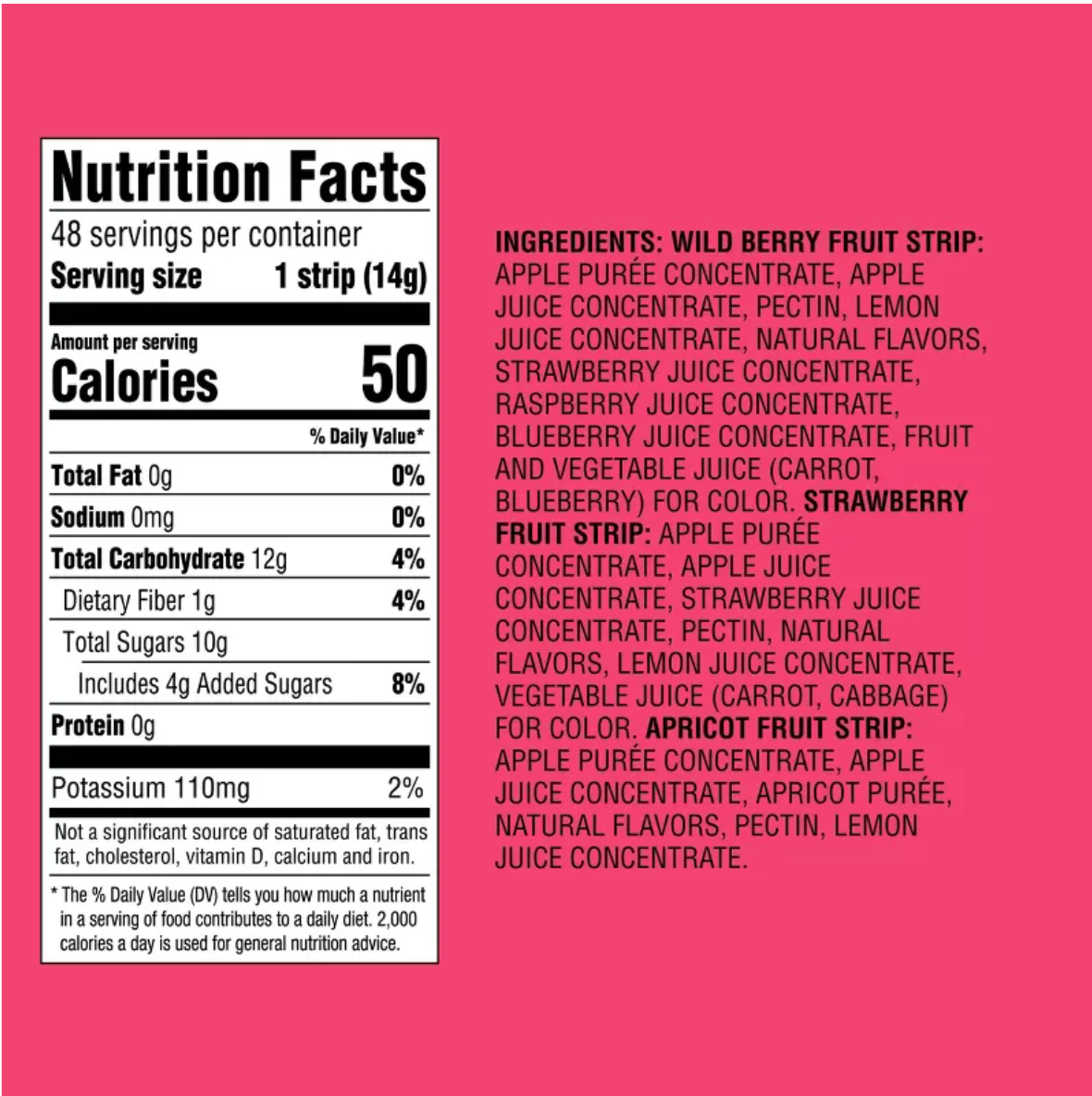 VARIETY PACK FRUIT STRIPS: STRAWBERRY, APRICOT + WILDBERRY