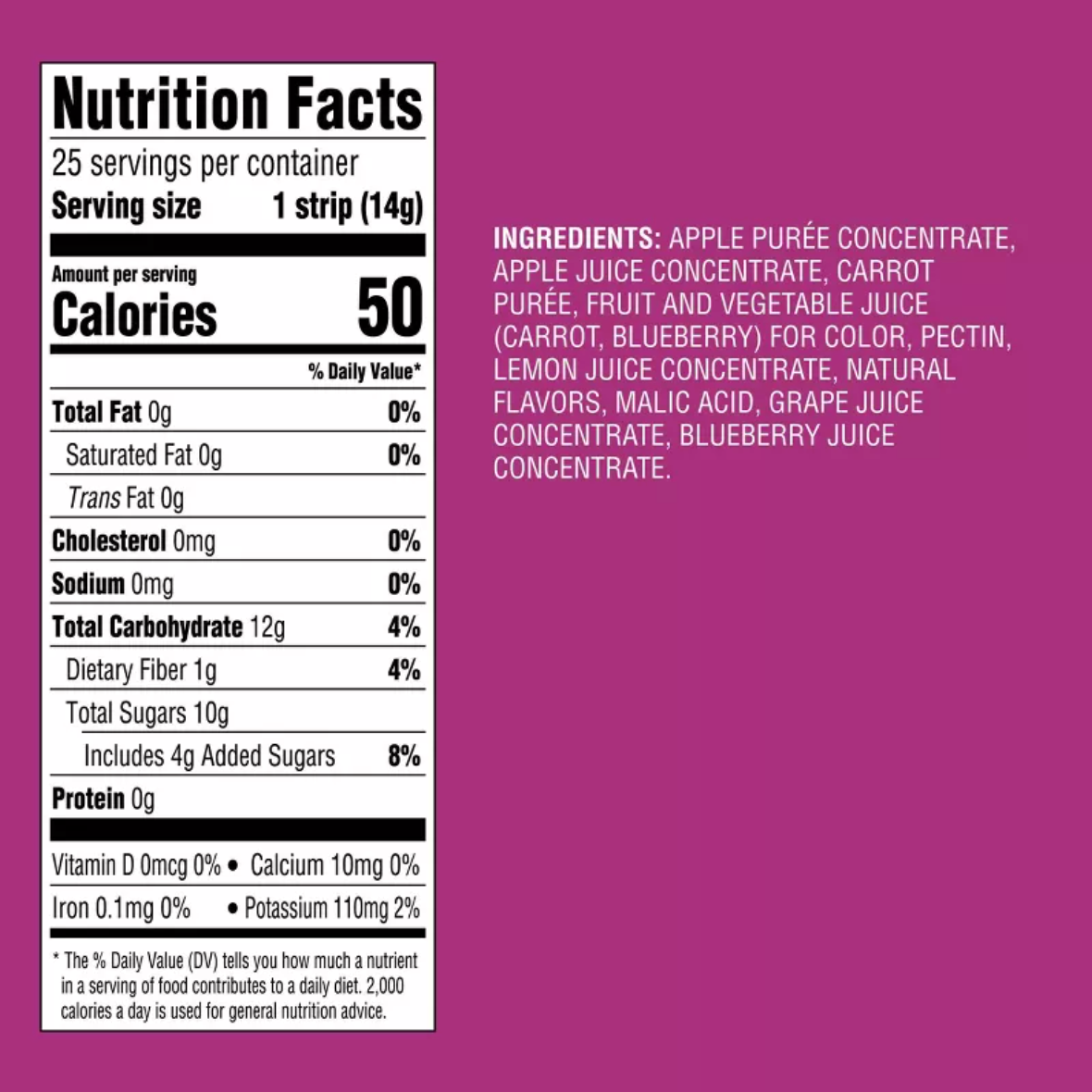 BERRY BLEND + VEGGIE  FRUIT STRIPS