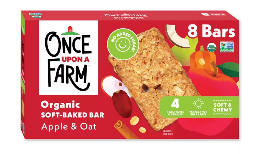 ONCE UPON A FARM SOFT APPLE AND OAT BAKED BARS