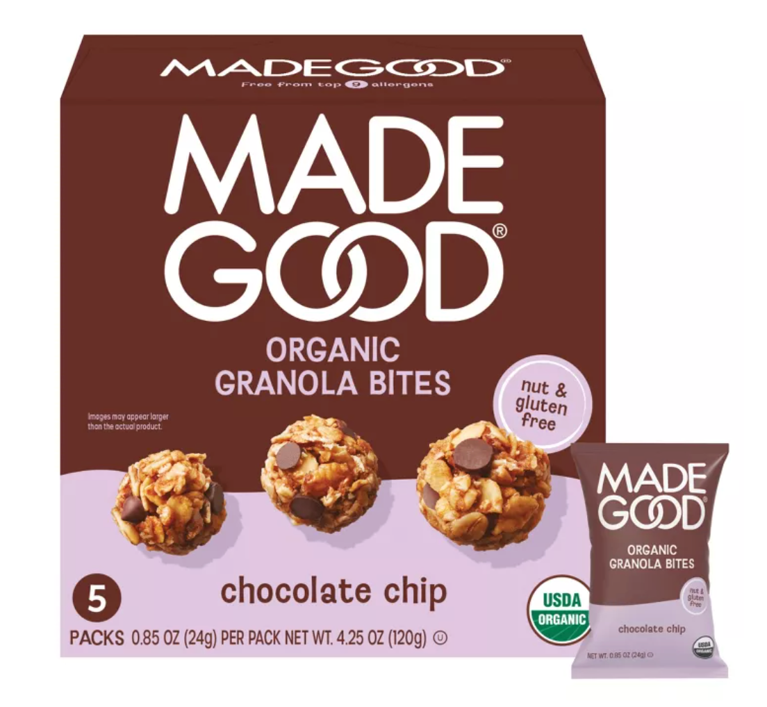 MADE GOOD CHOCOLATE CHIP GRANOLA BITES