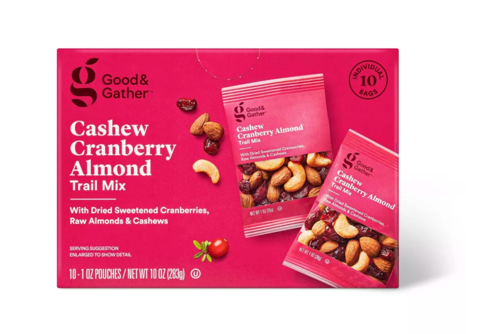GOOD & GATHER CASHEW CRANBERRY ALMOND TRAIL MIX