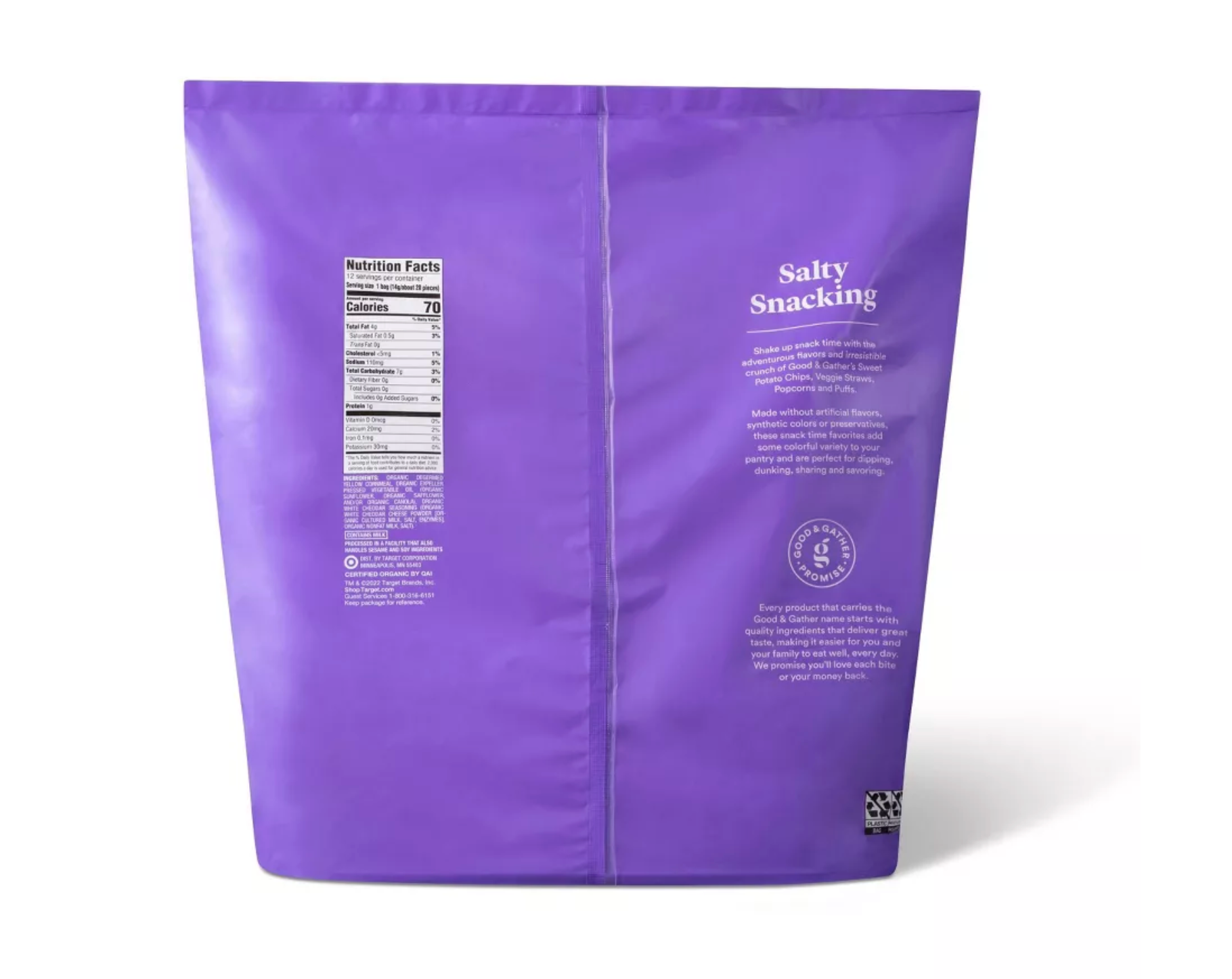GOOD & GATHER ORGANIC WHITE CHEDDAR PUFFS MULTIPACK