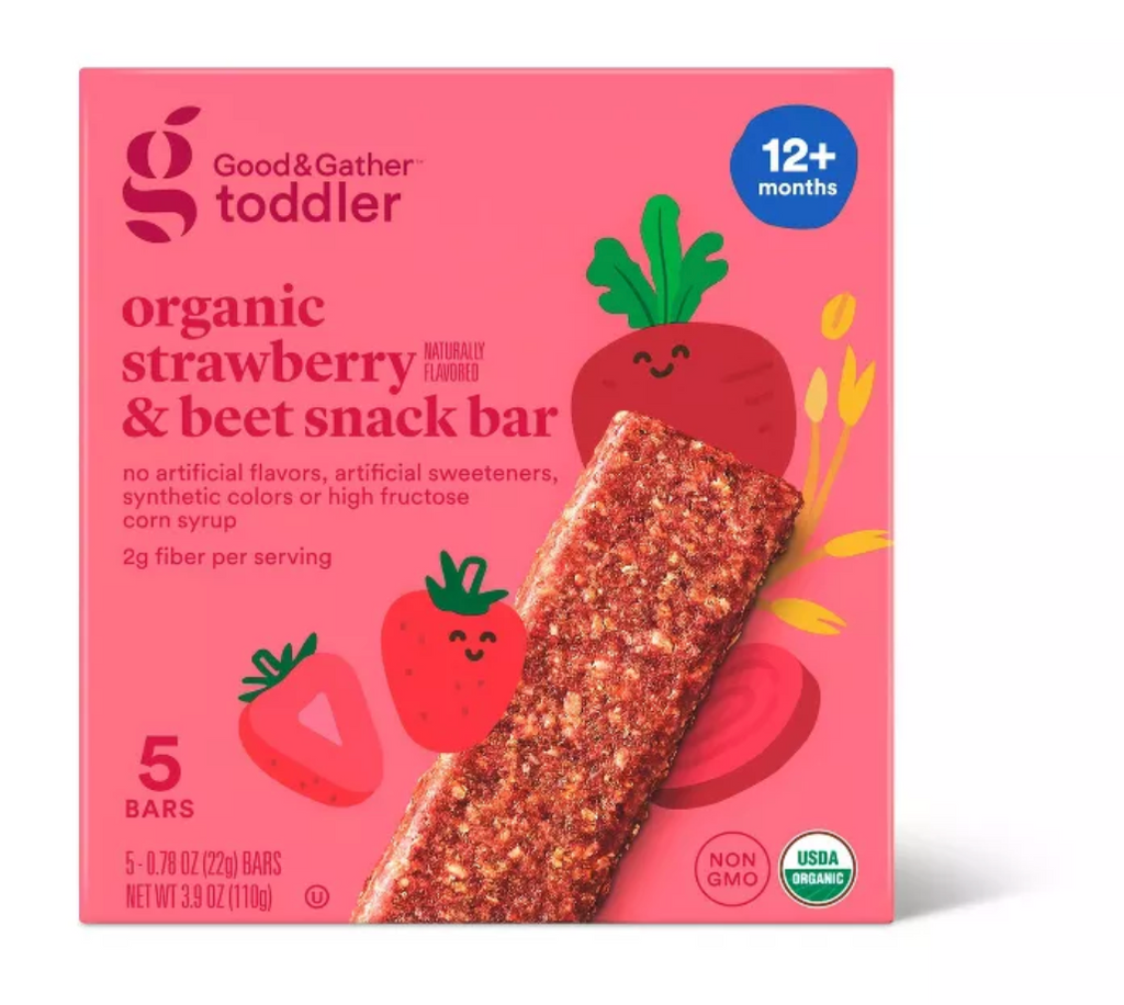 GOOD & GATHER STRAWBERRY + BEET SNACK BARS 12M+