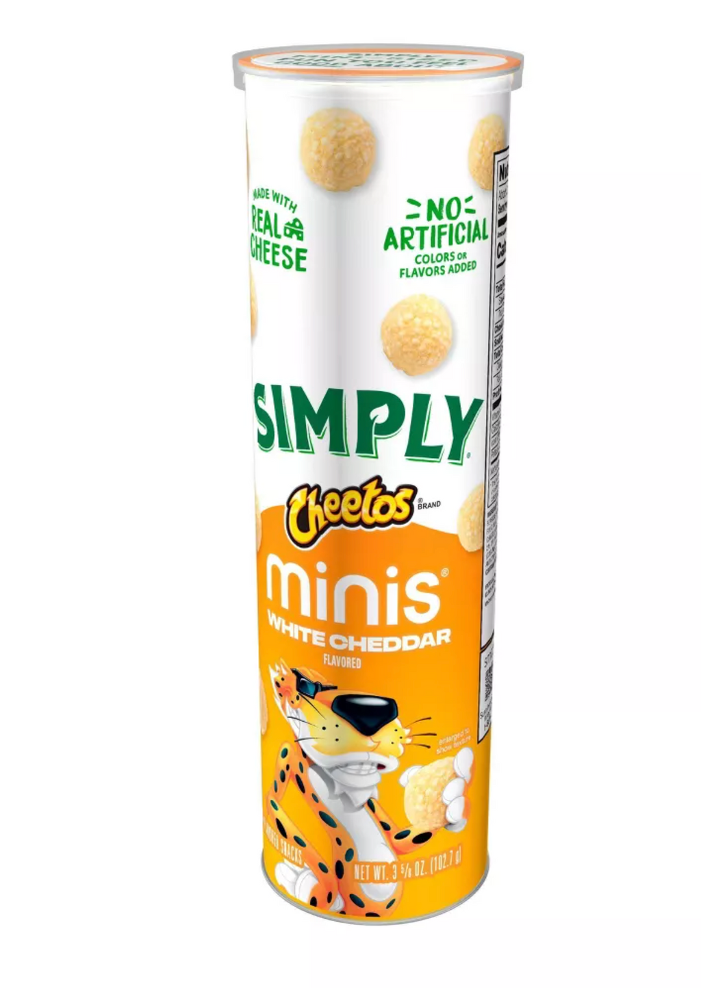 SIMPLY MINIS CANISTER WHITE CHEDDAR CHIPS