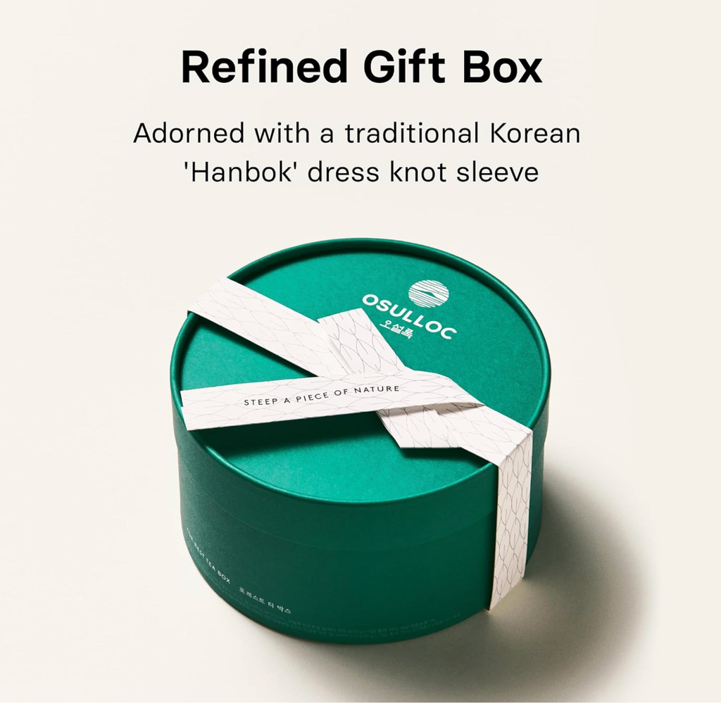 COREA: OSULLOC CAJA DE TE  (36 UNIDADES, 6 TIPOS X 6 CADA UNO