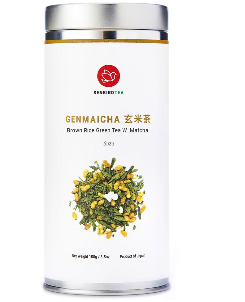 JAPON: SENBIRD GENMAICHA BROWN RICE GREAN TEA C/ MATCHA PREMIUM