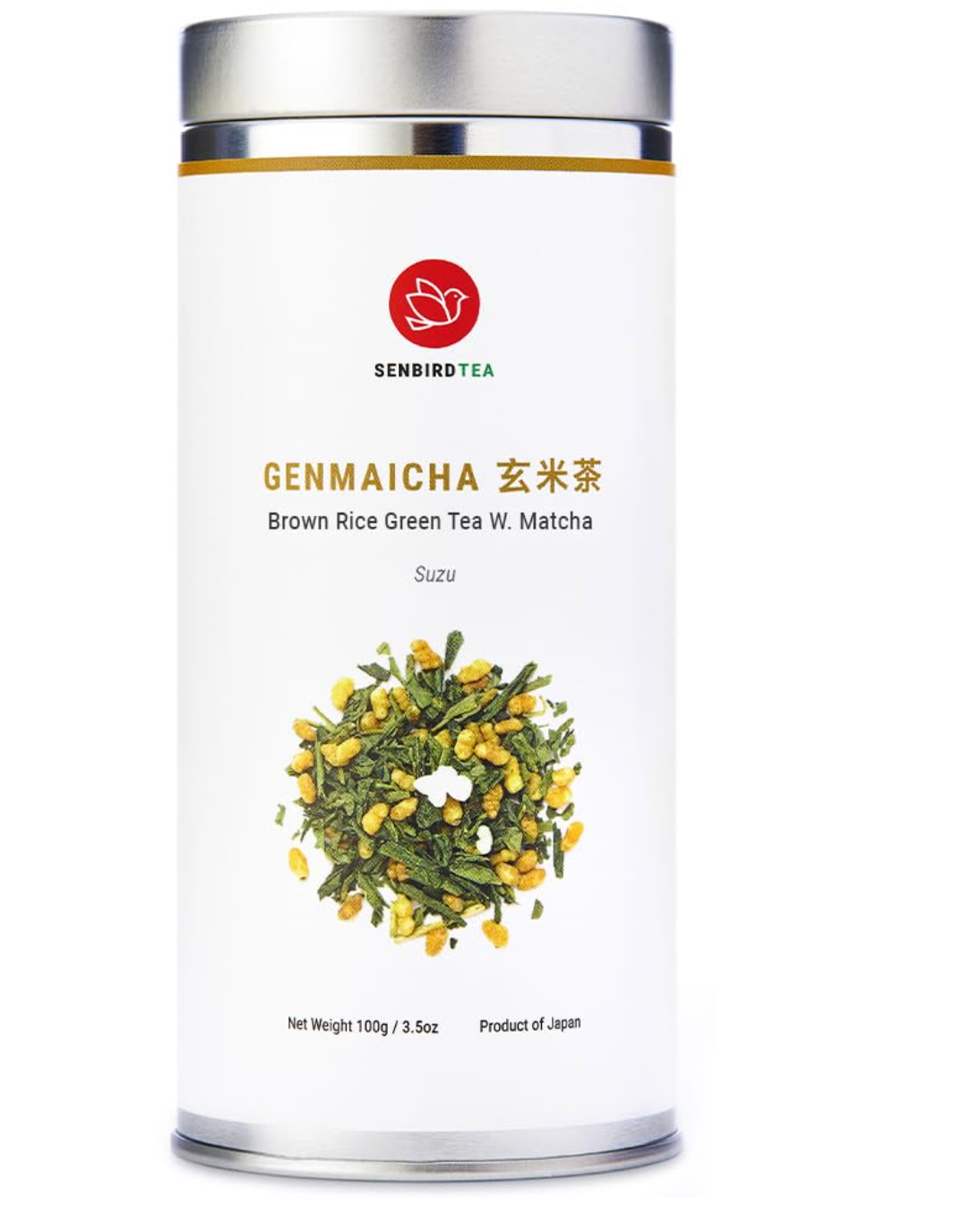 JAPON: SENBIRD GENMAICHA BROWN RICE GREAN TEA C/ MATCHA PREMIUM