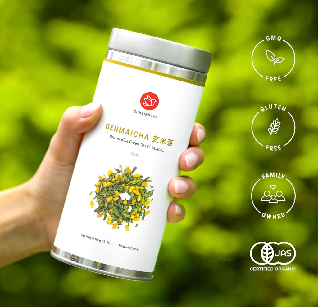 JAPON: SENBIRD GENMAICHA BROWN RICE GREAN TEA C/ MATCHA PREMIUM