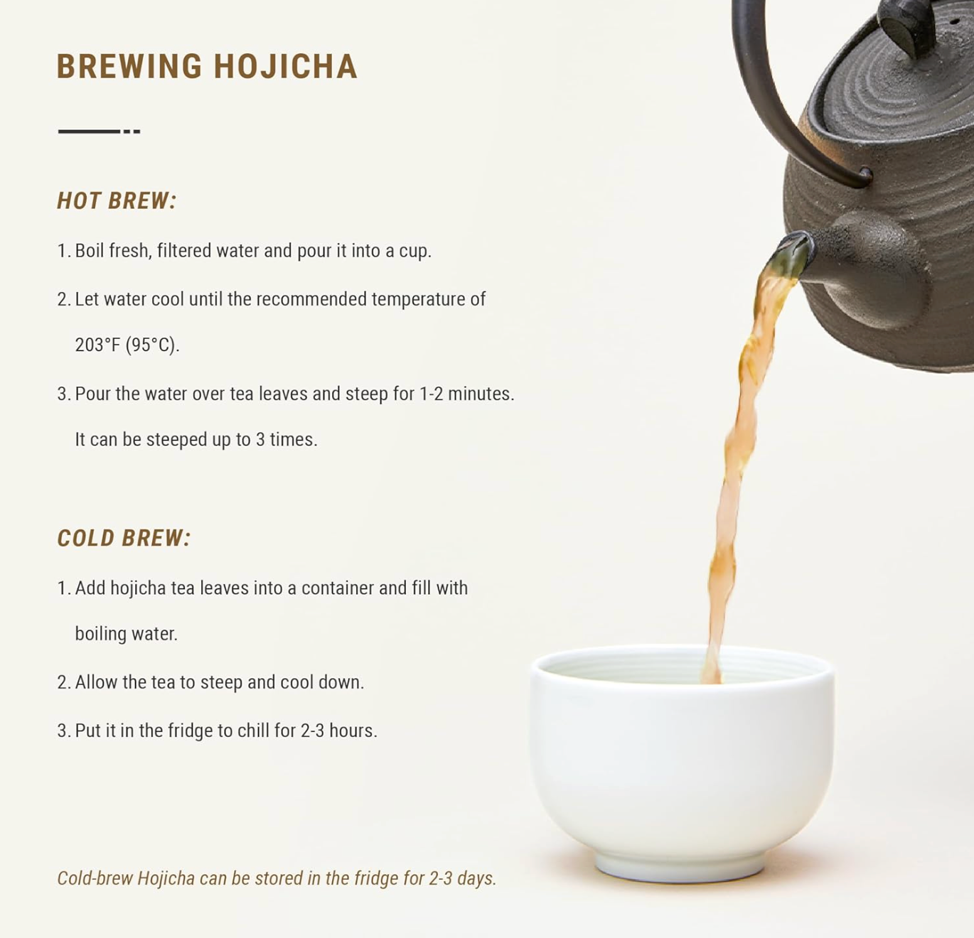 JAPON: SENBIRD HOJICHA ROASTED GREEN TEA PREMIUM