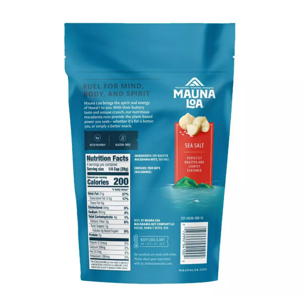 HAWAII: MAUNA LOA SEA SALT MACADAMIA NUTS