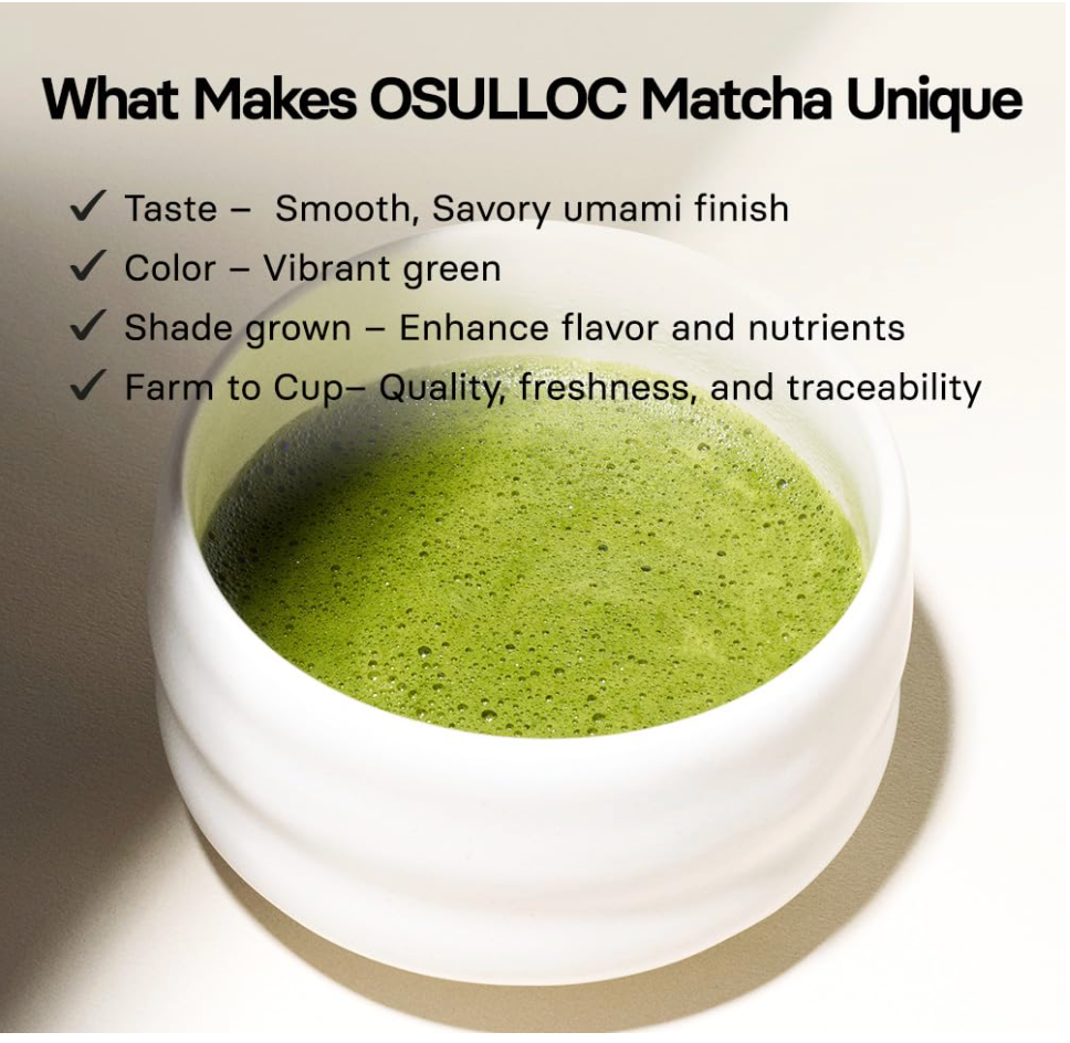 COREA: OSULLOC MATCHA EN POLVO GRADO CEREMONIAL
