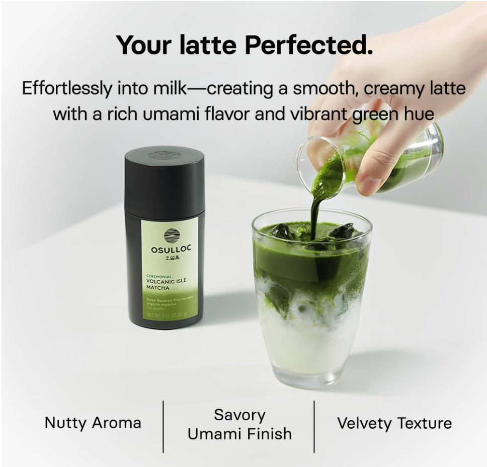 COREA: OSULLOC MATCHA EN POLVO GRADO CEREMONIAL