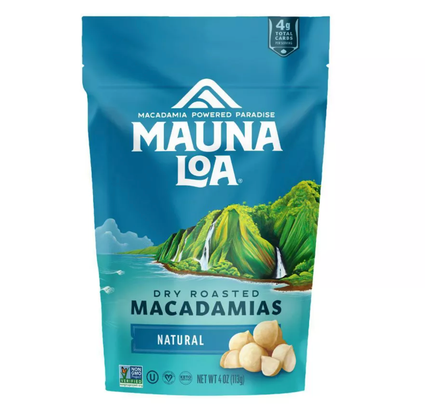 HAWAII: MAUNA LOA DRY ROASTED NATURAL MACADAMIA NUTS