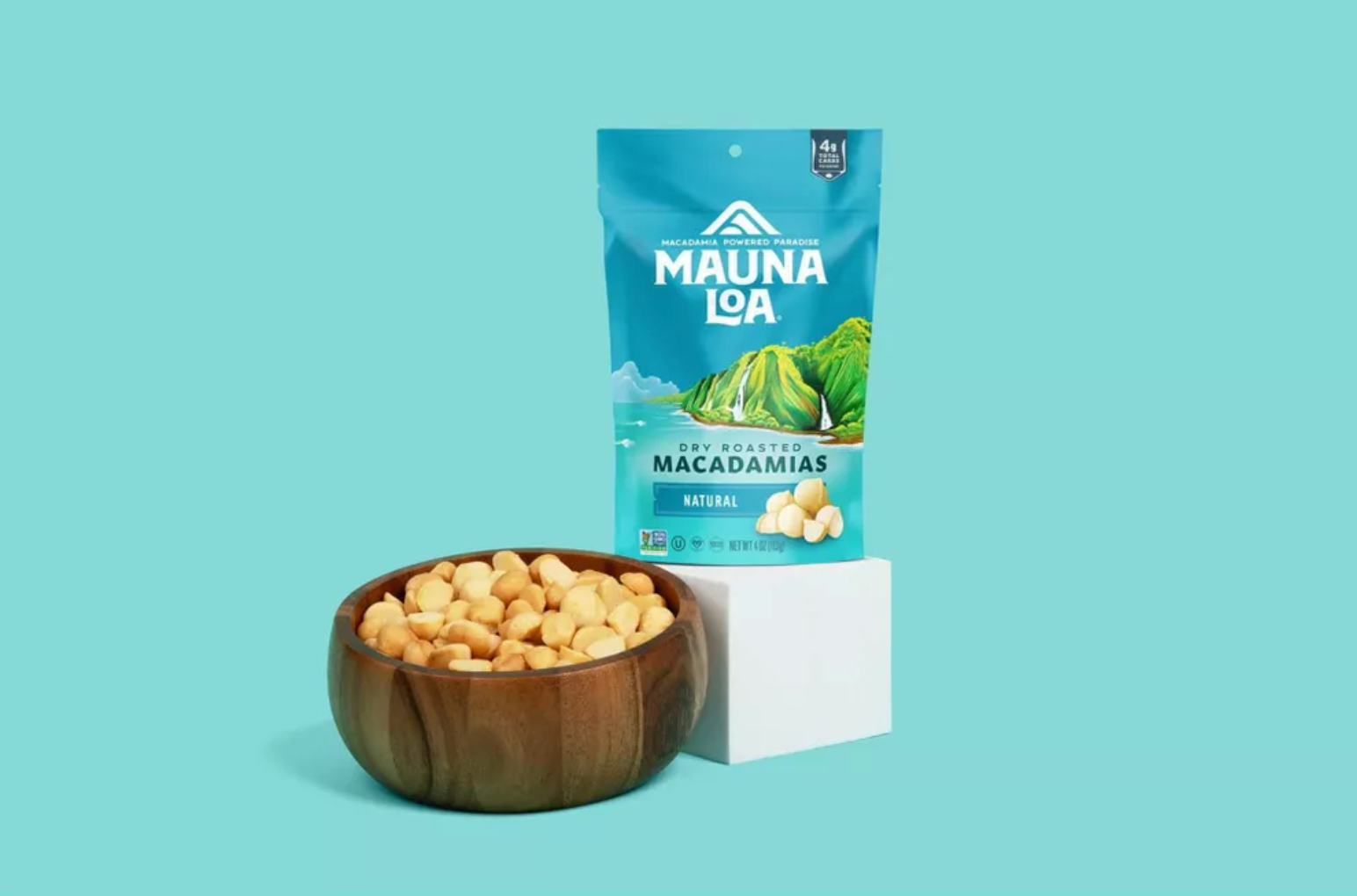 HAWAII: MAUNA LOA DRY ROASTED NATURAL MACADAMIA NUTS