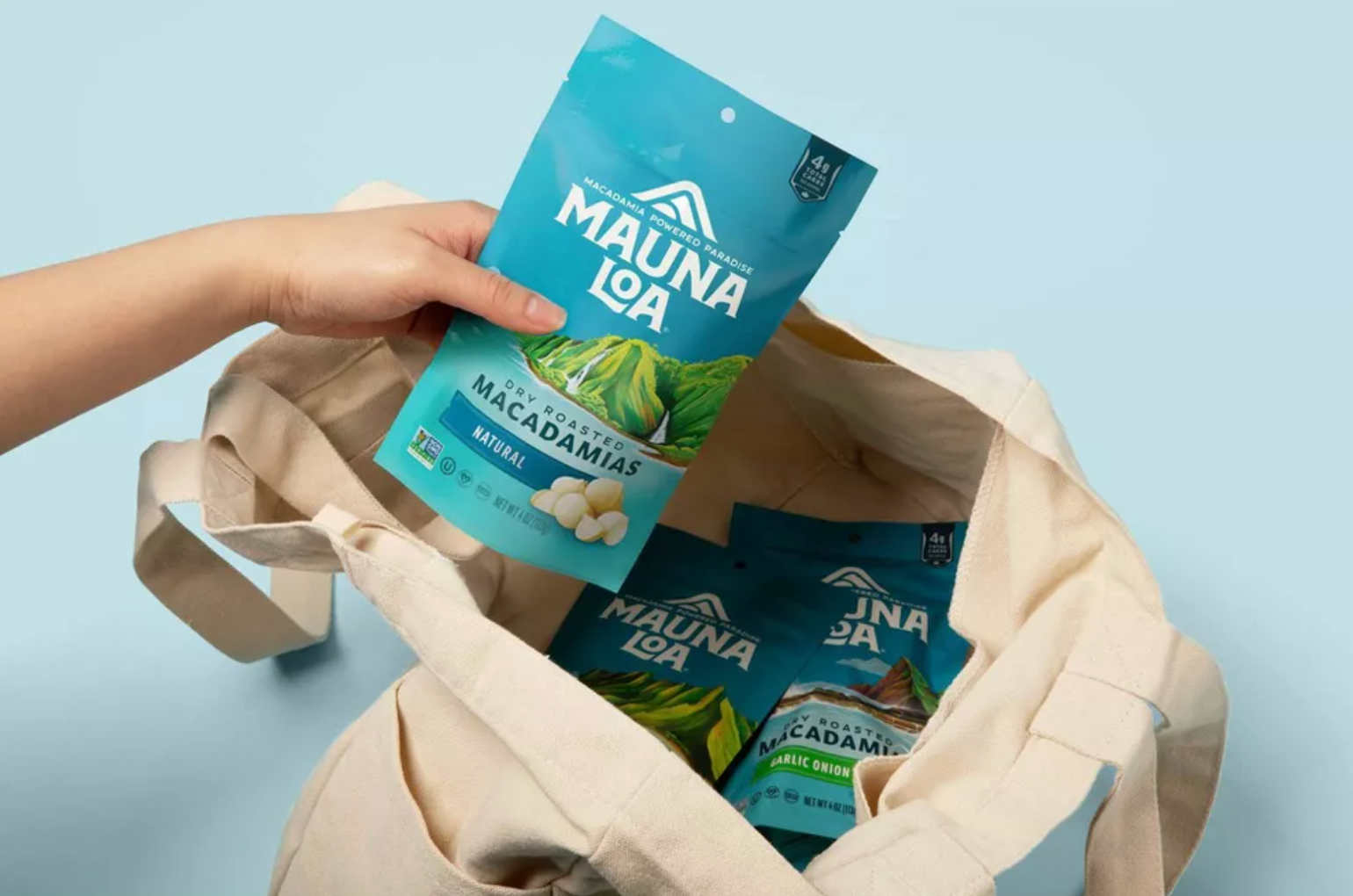 HAWAII: MAUNA LOA DRY ROASTED NATURAL MACADAMIA NUTS