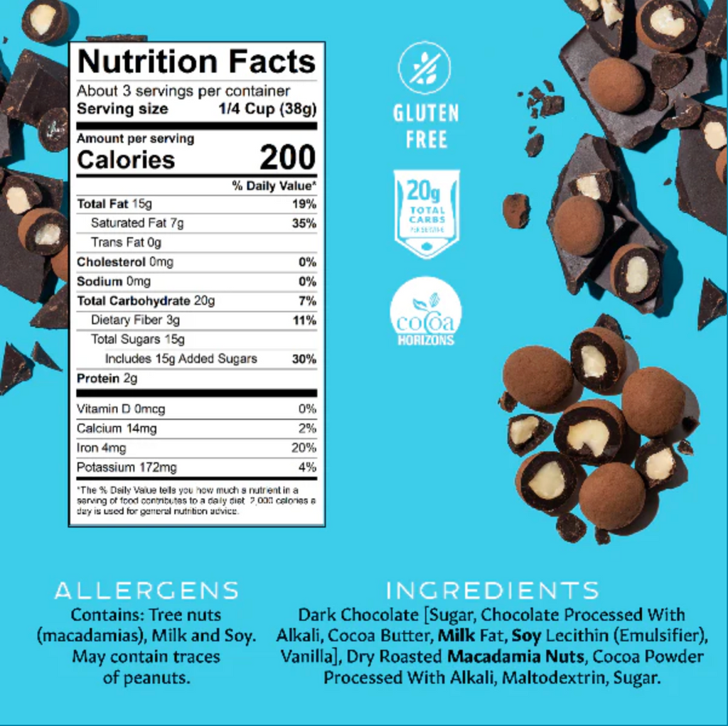 HAWAII: MAUNA LOA  DARK CHOCOLATE MACADAMIA NUTS