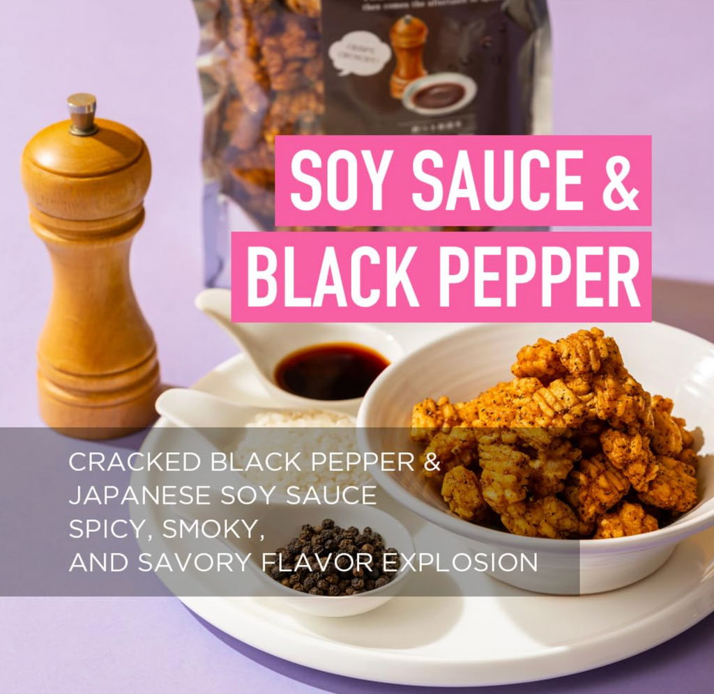 JAPON: MOCHI BLACK PEPPER RICE NUGGETS