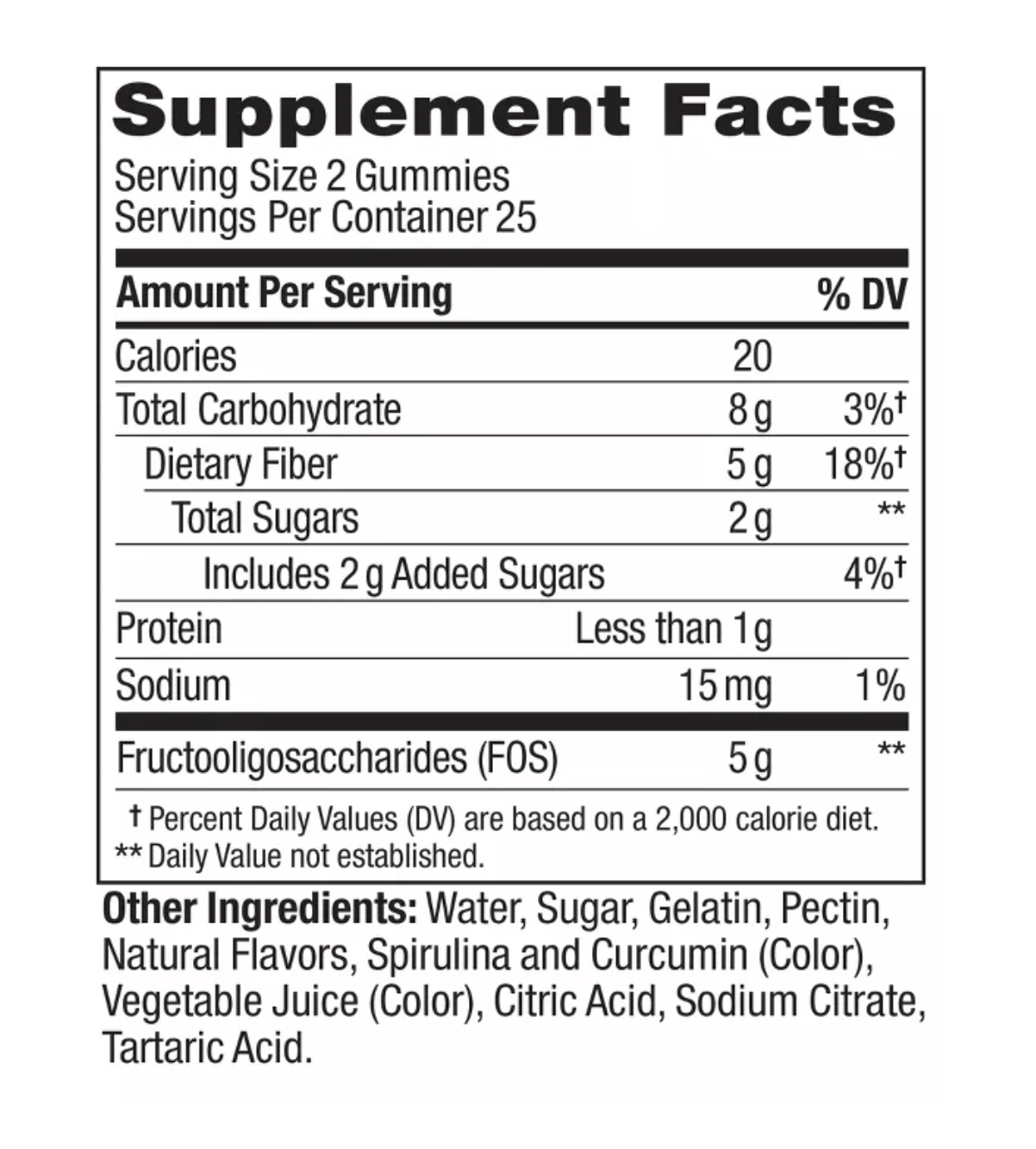 OLLY FIBER DIGESTIVE GUMMY RINGS