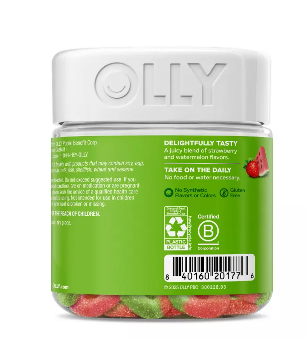 OLLY FIBER DIGESTIVE GUMMY RINGS