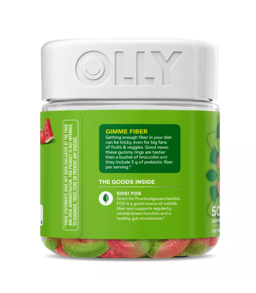 OLLY FIBER DIGESTIVE GUMMY RINGS
