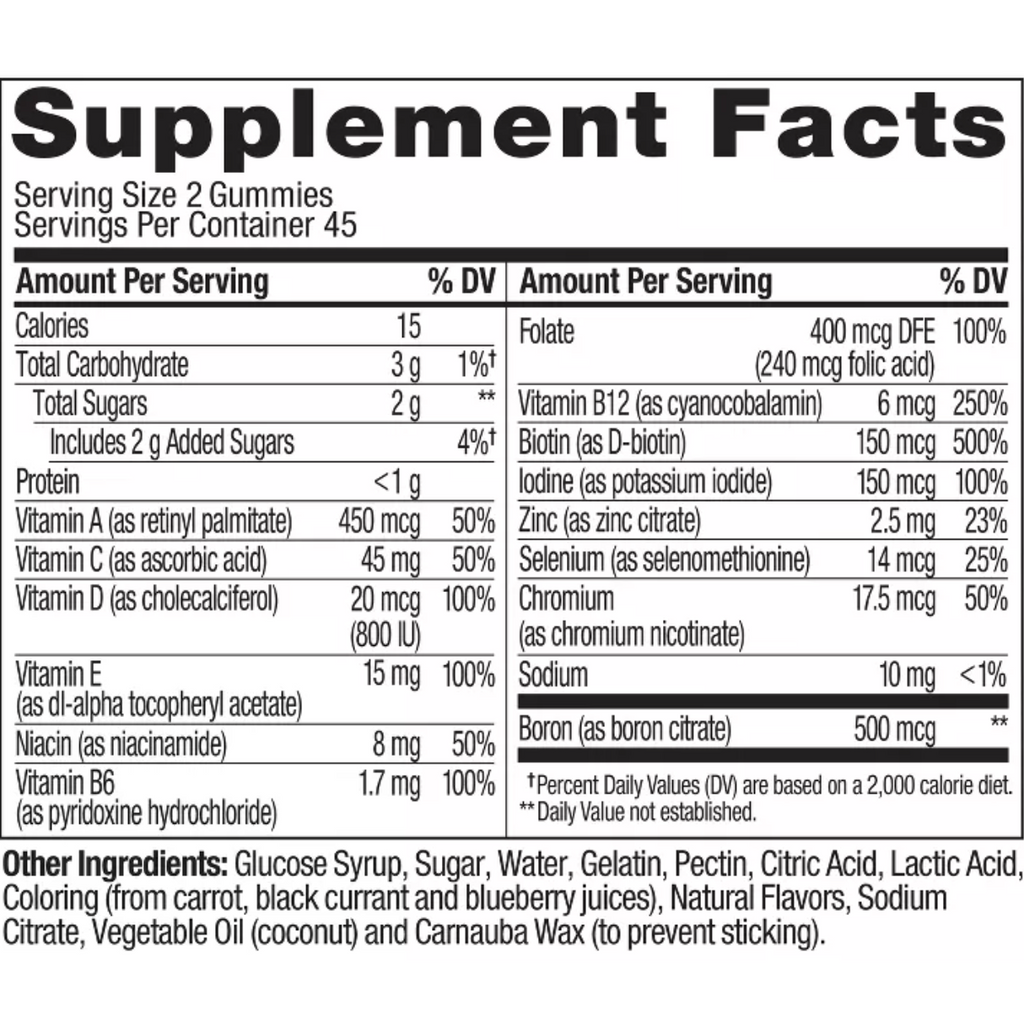 OLLY WOMEN'S MULTIVITAMIN GUMMIES - BERRY